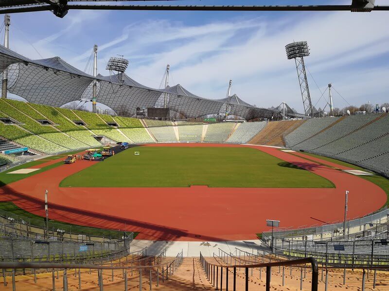 Farbasphalt Olympiastadium München Farbasphalt Olympiastadium München