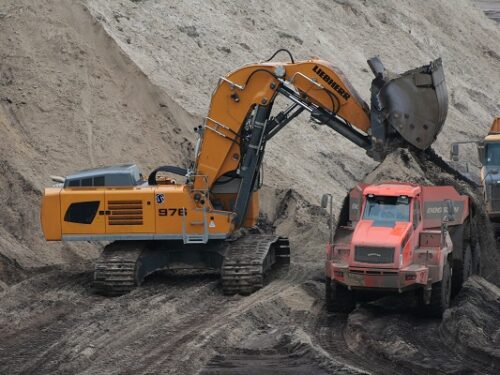 größter Bagger Schulz Tiefbau