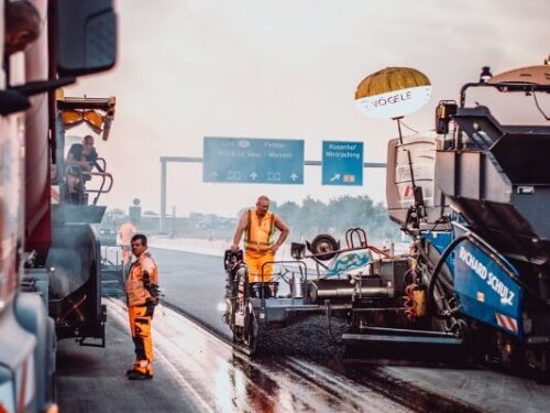 A3 Einbau Asphalt-Lärmschutzbelag