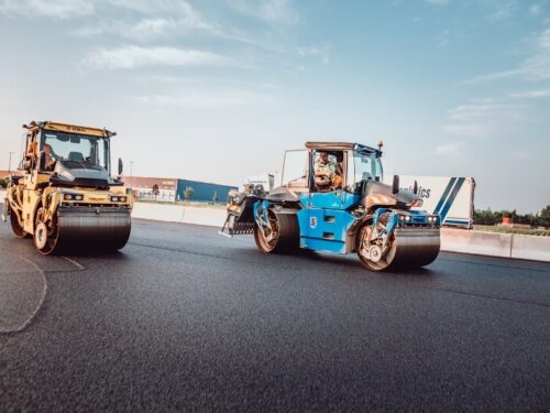 A3 Einbau Asphalt-Lärmschutzbelag